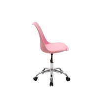 Silla de Oficina Ergonómica en Color Rosa - 93-80x57x48 cm, Comodidad y Estilo Moderno para Trabajo y Estudio.